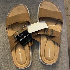 Eddie Bauer Tan Sandals with Buckle